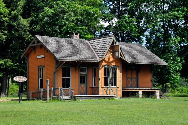 An old railroad station